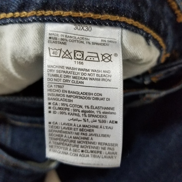 Old Navy Men's Slim Jeans - Dark Blue Size 30 - Picture 5 of 15